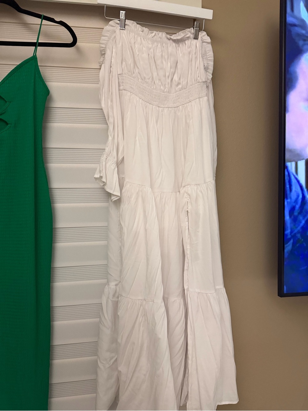 White Tiered Maxi Dress - Women